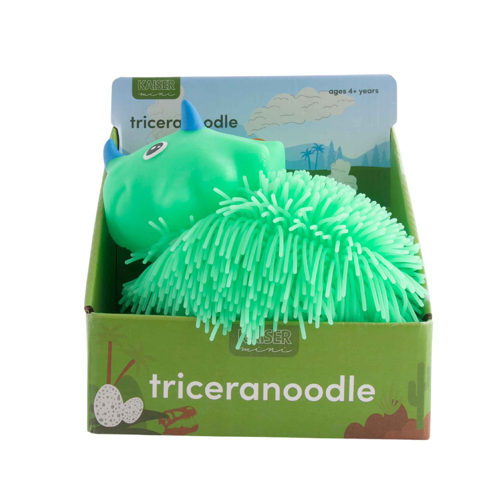 Kaiser Toy Box - Kids Noodle Pet - GREEN TRICERANOODLE